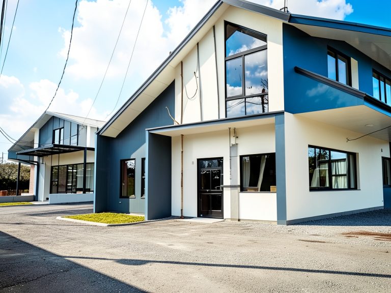 Fasad rumah modern di Bukit Cikereteg Indah Bogor Selatan.